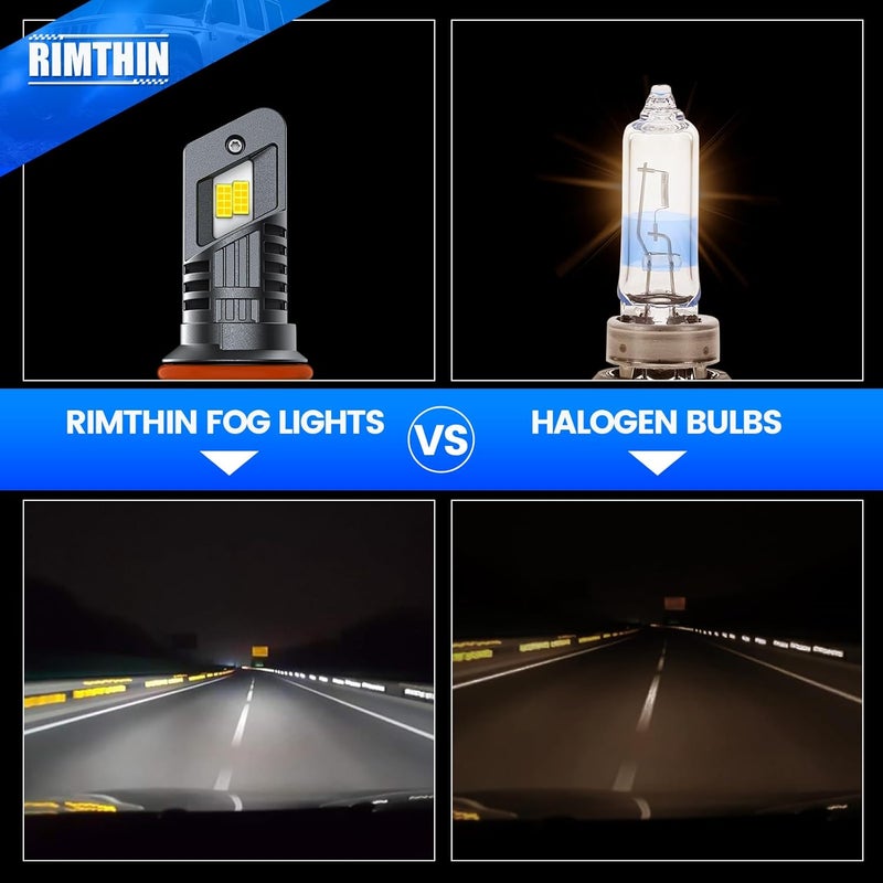 rimthin 9004 Bulbs, HB1 Fog Lights Cool White Light Bulbs, 1:1 Mini Size (Pack of 2) - Image 3